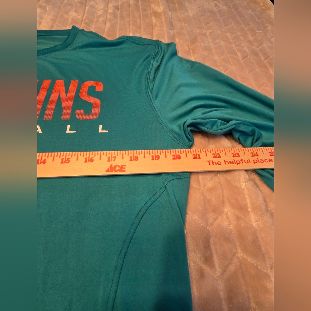 Miami Dophins Ultra Game Men's NFL Game Day Long Sleeve T-Shirt Size M - Picture 4 of 10
